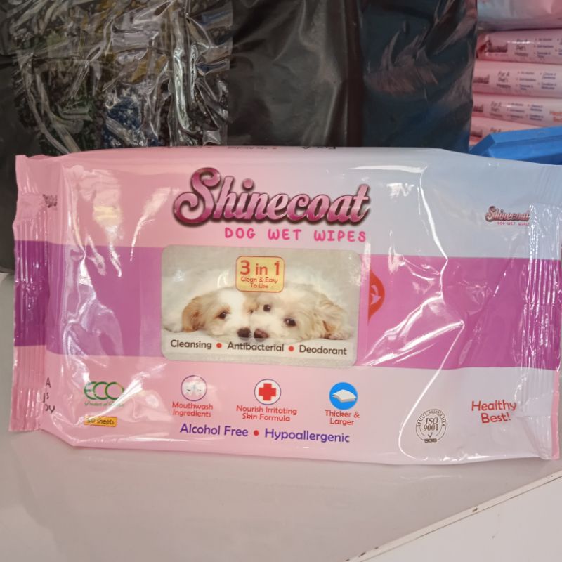 SHINECOAT Dog Wet Wipes - Tisu Anjing - Tisu Basah Anjing