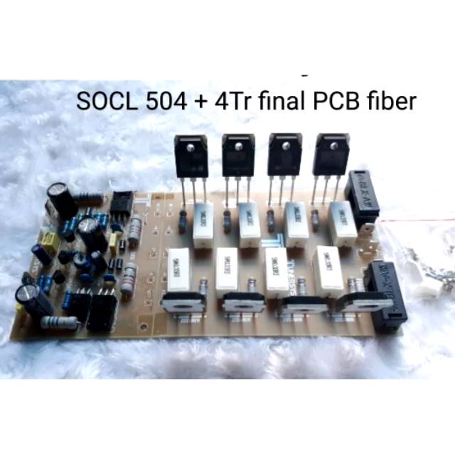 Kit Power Amplifier SOCL 504 + 4 Tr final