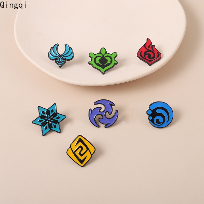 Bros Pin Enamel Desain Kartun Anime Seven Elements Untuk Hadiah