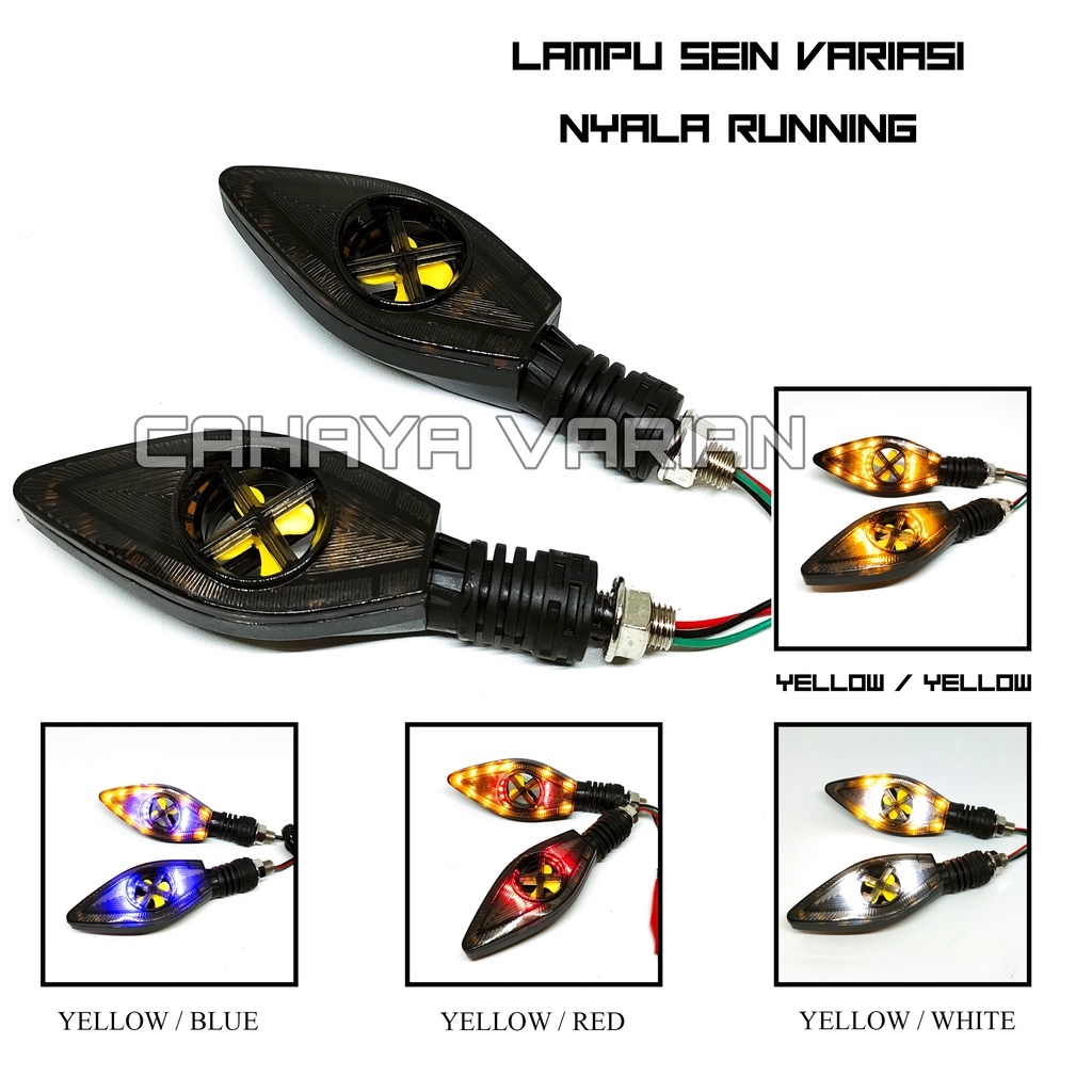 LAMPU SEIN VARIASI NYALA RUNNING + SENJA MODEL PANAH UNIVERSAL VIXION / CBR / CB150R / VARIO 150 LED