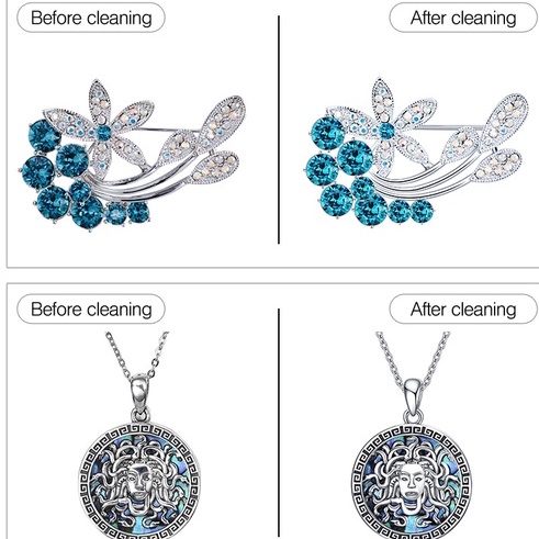 GRANBO Mesin Pembersih Perhiasan Gelang Kalung Cincin Jam Koin Kacamata pembersih metal tanpa korosi Ultrasonic Cleaner Ultrasound Washing 800ml Household Digital Ultrasonic Cleaner 35W Stainless Steel Bath 110V 220V Degas Watches Jewelry Metal Polish