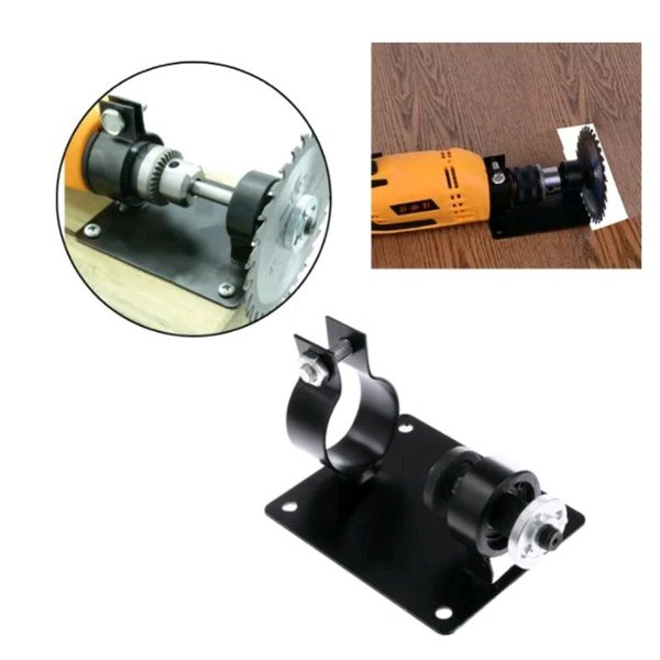STAND HOLDER ADAPTER BRAKET BOR DUDUKAN MEJA ADAPTOR BOR MENJADI GERINDA CIRCULAR SAW      l New