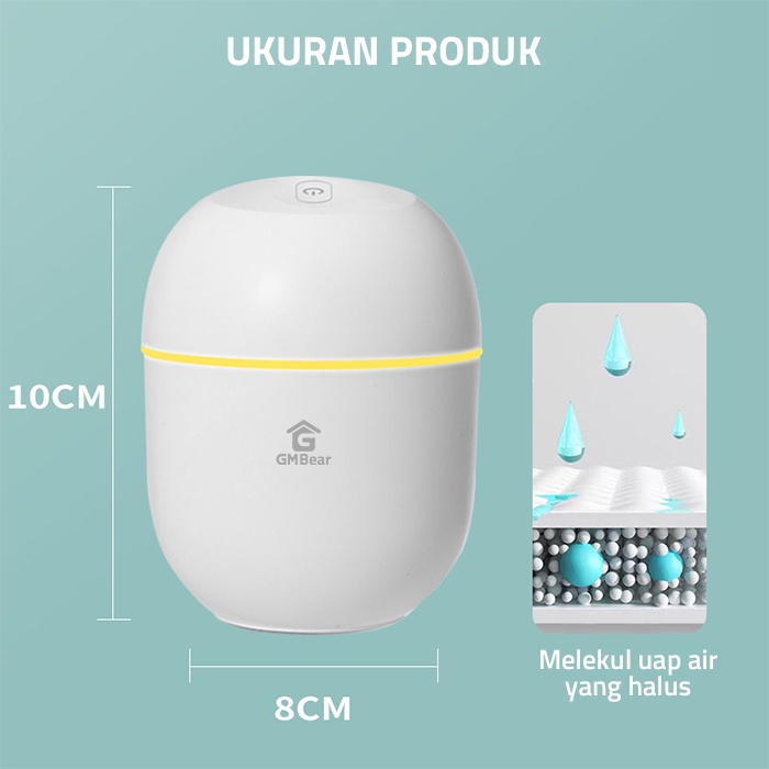GM Bear Humidifier Diffuser 1201 Aroma Terapi Pelembab Udara - Mini Humidifier 220ml-6
