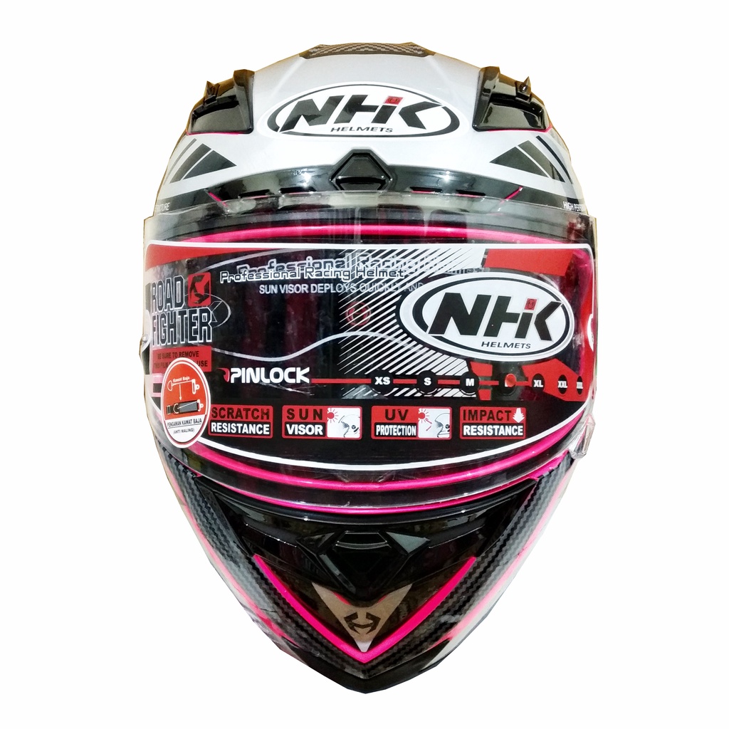 HELM NHK RX9 RACER X PINK FLOURECENT ORIGINAL
