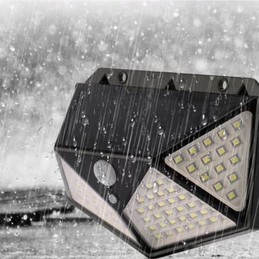 Lampu Taman Solar 100 LED Sensor Gerak &amp; IP65 Waterproof