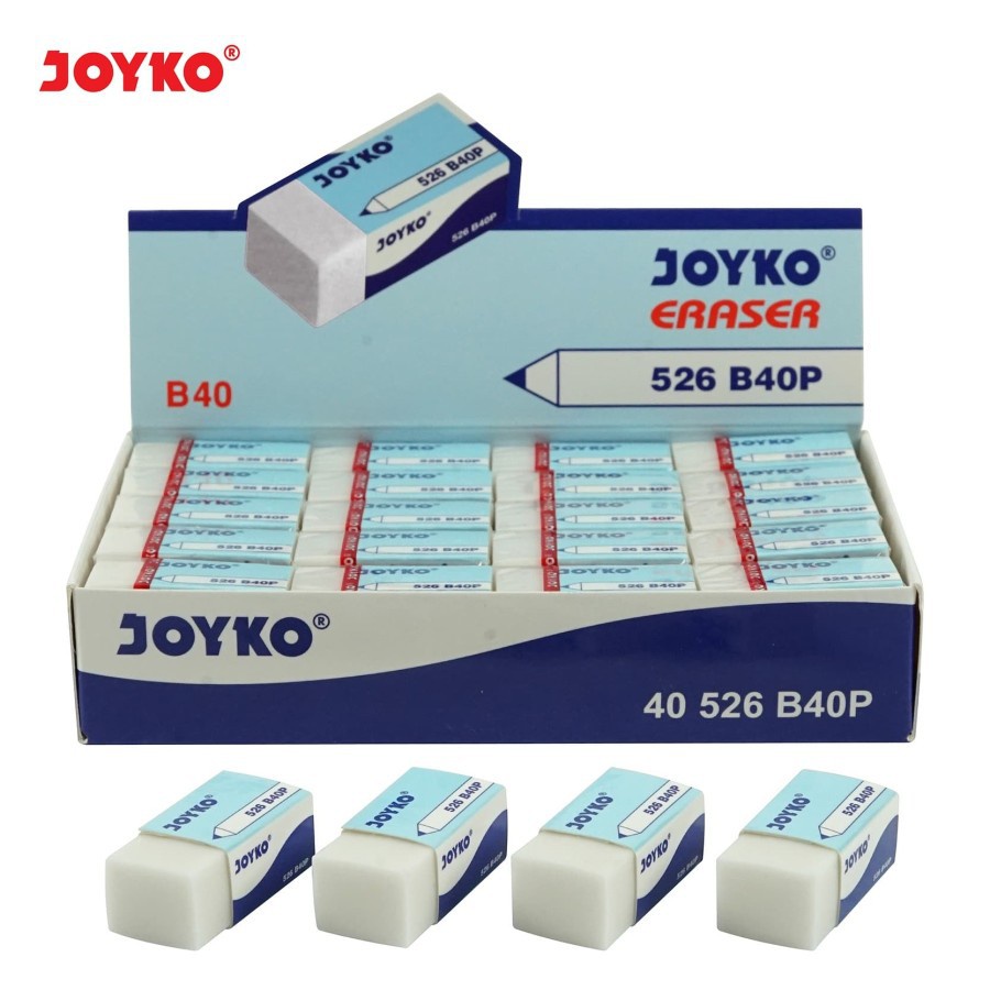 

[1 BOX / 40 PCS] Eraser / Penghapus Joyko 526-B40P