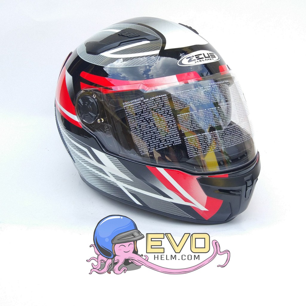 ZEUS ZS813 BLK AN1 RED