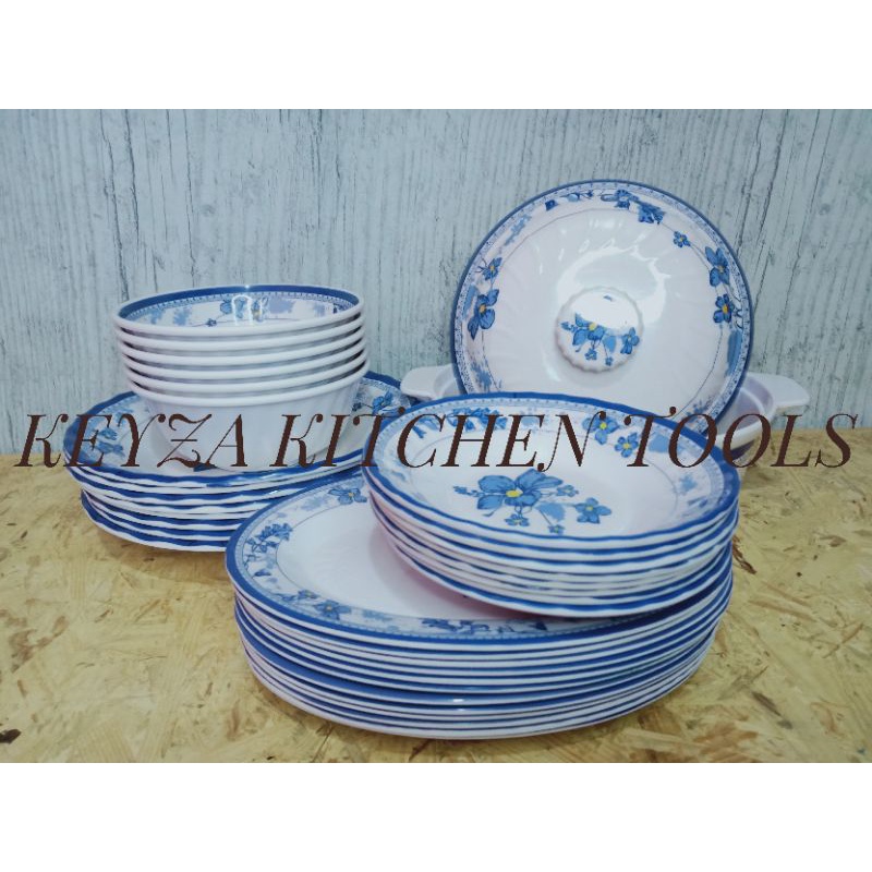 KEYZA - FULL SET PAKET JUMBO MELAMINE ORIGINAL | PARTY SET MELAMIN