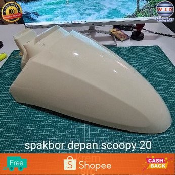 WIN - SPAKBOR SLEBOR DEPAN SCOOPY 2020 DELUXE KREM