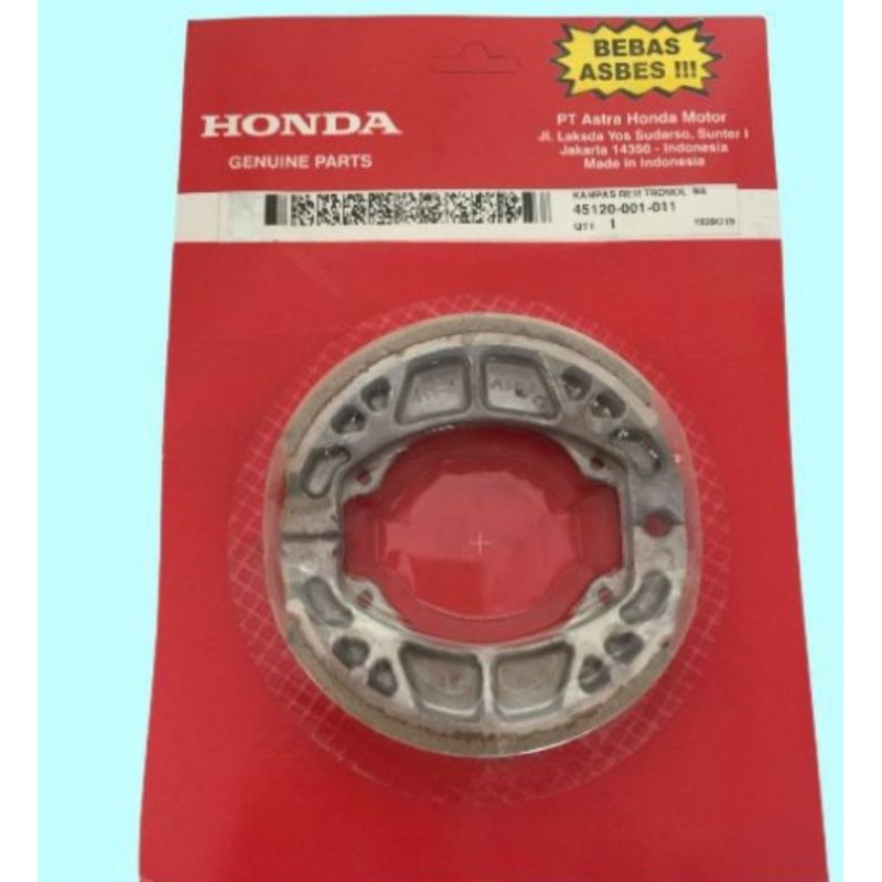 KAMPAS REM BELAKANG TROMOL GL100 C100 C800 WIN DAN NF100 (SUPRA)