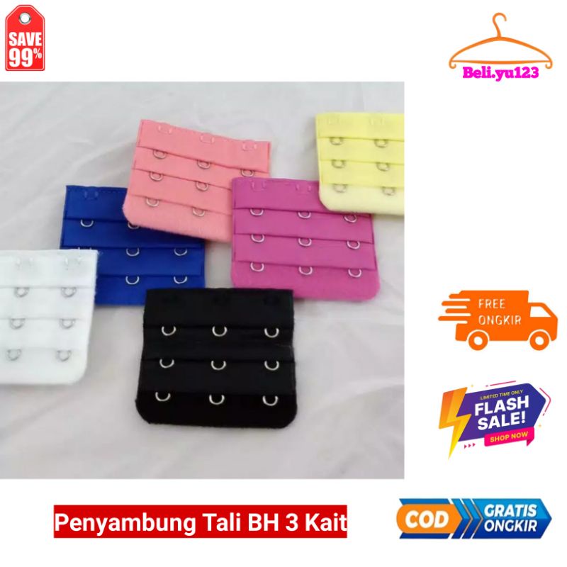 Jual Beli.Yu Pengait BH 3 kait /Bra Extension 3 Cantolan Bra