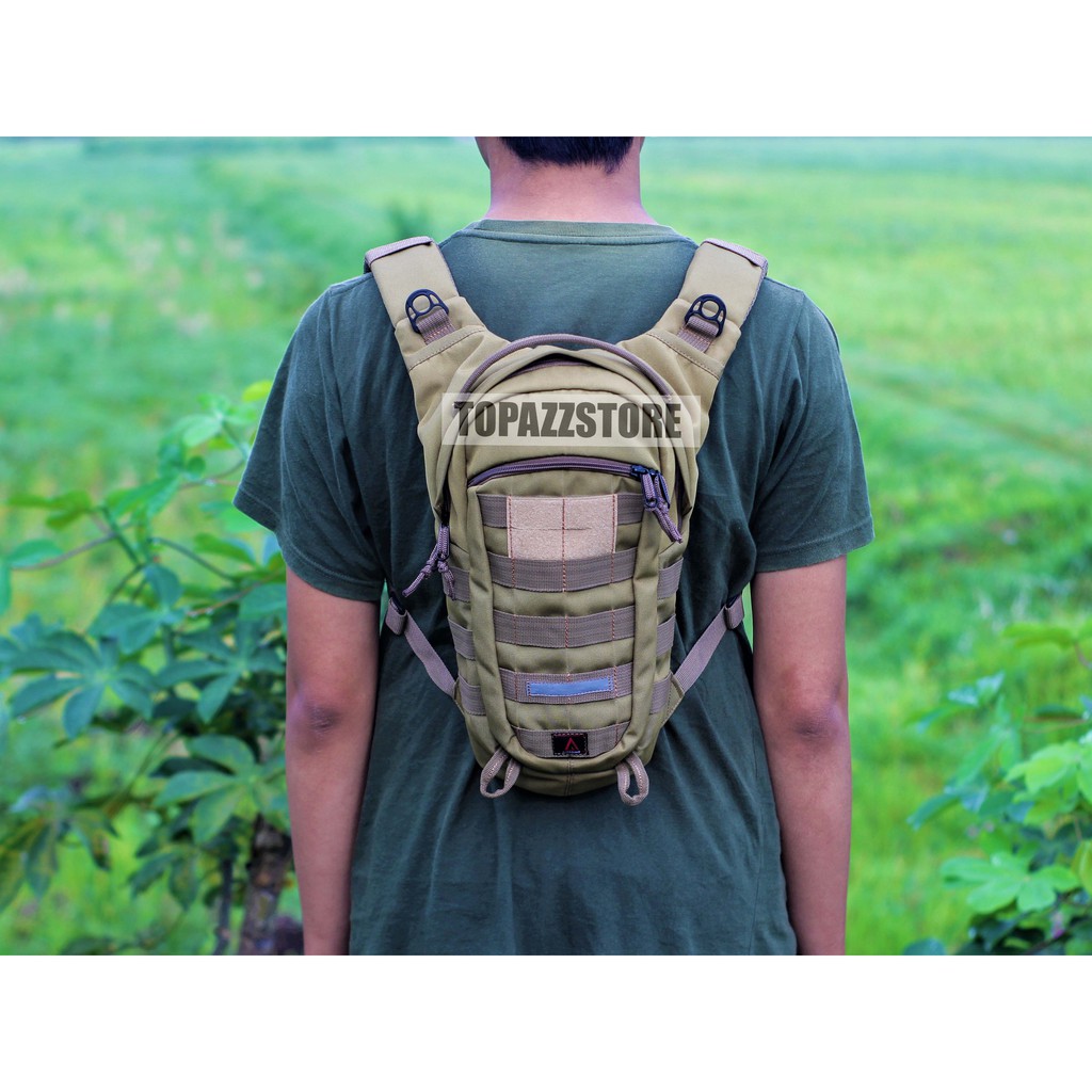 Tas Sepeda Tactical Army Ransel Gowes Hydropack Krem 01 Tas Pria Wanita
