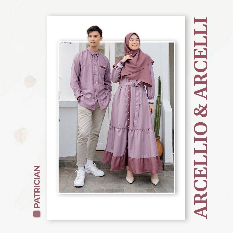 Baju Couple Gamis Koko Lebaran ARCELLIO ARCELLI Ori by Shieraki Indonesia PATRICIAN