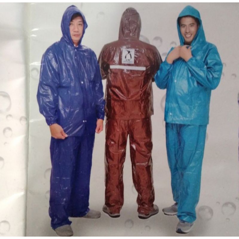 jas hujan pinguin pria wanita original setelan laki laki perempuan murah