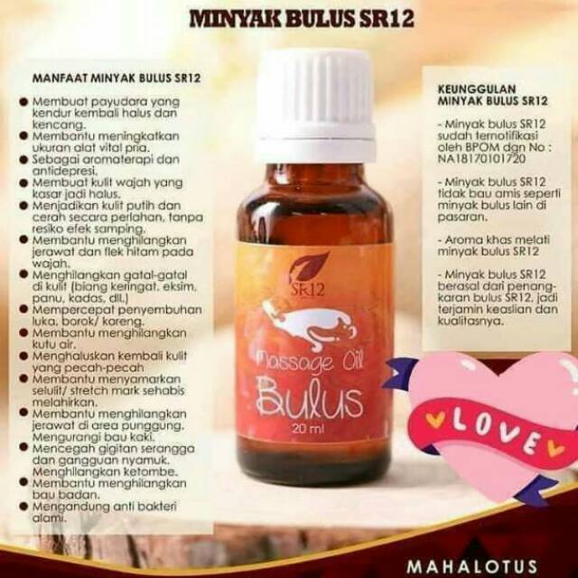 Minyak Bulus Sr12 Herbal Ori Yg Dapat Meremajakan Kulit Menghilangkan Jerawat Shopee Indonesia