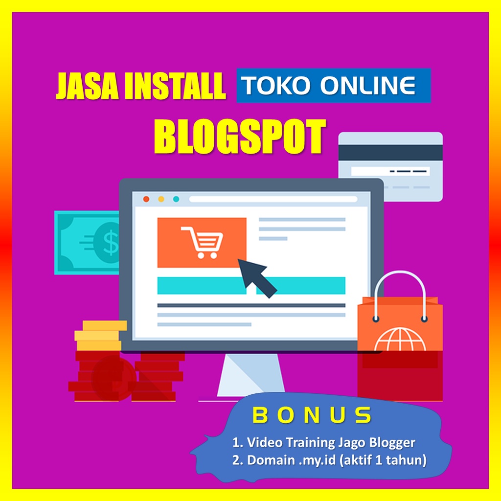 Jasa Install Website Toko Online Blogspot Murah