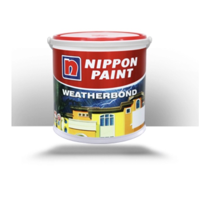 NIPPON PAINT WEATHERBOND WHITE (145) 1 KG CAT TEMBOK NIPPON PAINT TINTING