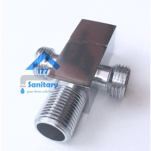 Stop kran cabang minimalis FIo60302- stop keran double  kran shower T cabang shower sanitary177 /H2