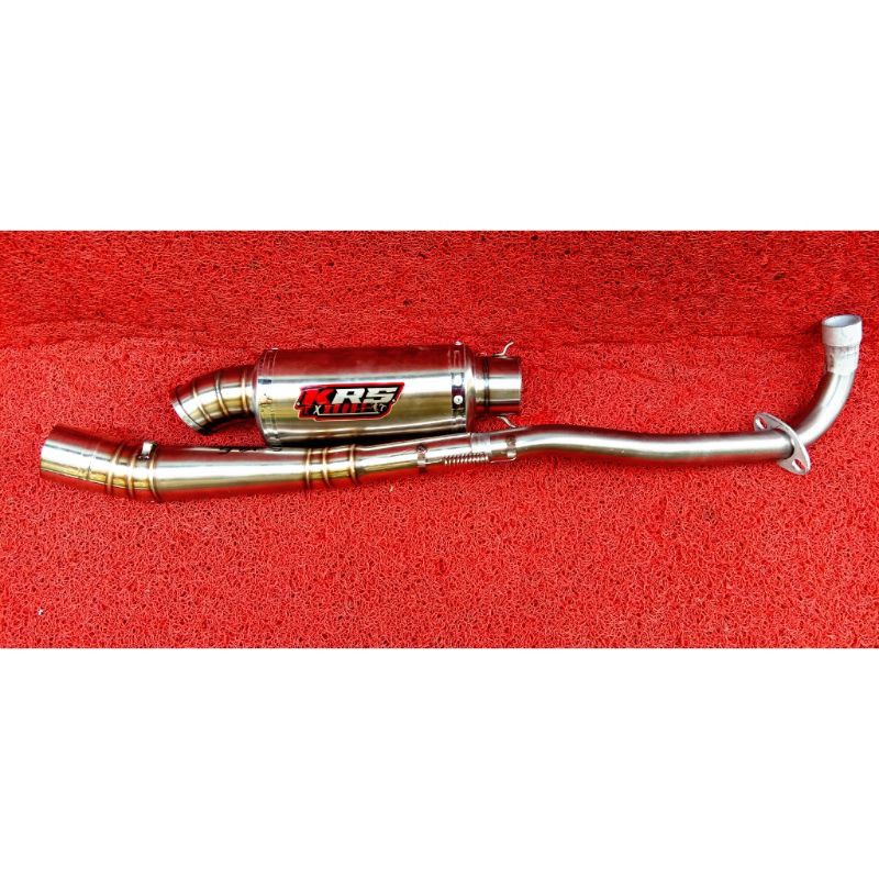 kenalpot racing tri oval bebek vega,jupiter,supra,dll