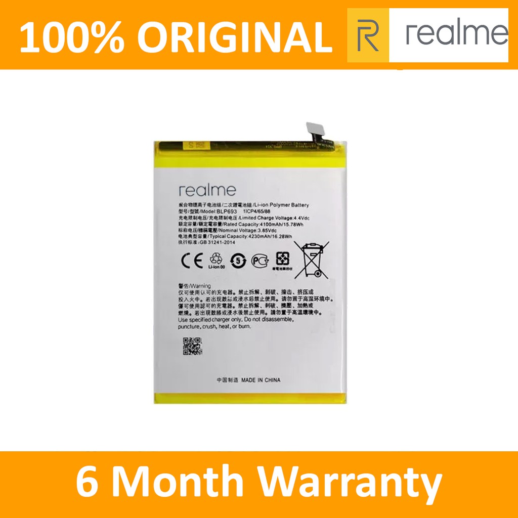 Baterai battery batre Realme Realme 3 BLP693  Original100%