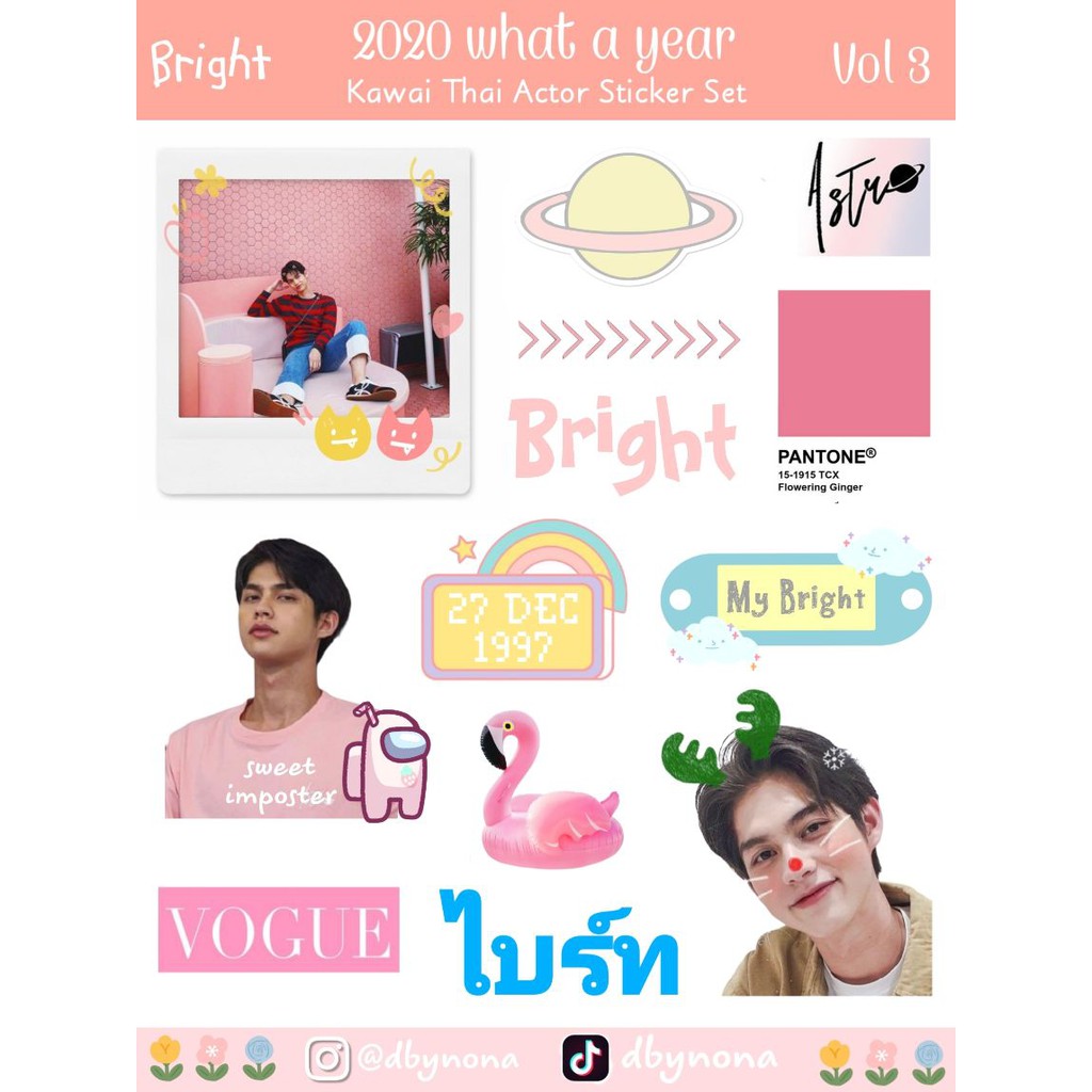 [COD] Sticker Thailand GMM Boys | Nanon BrightWin Taynew | Cutting sticker kpop murah