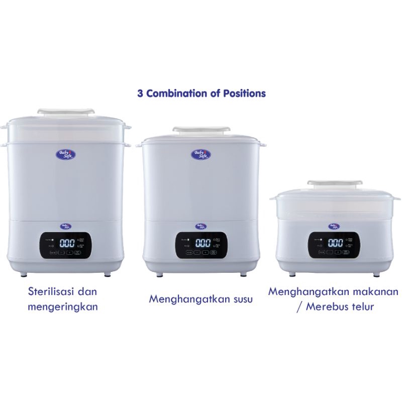 Baby Safe Digital Sterilizer and Dryer STE01, Steril pengering botol susu Babysafe