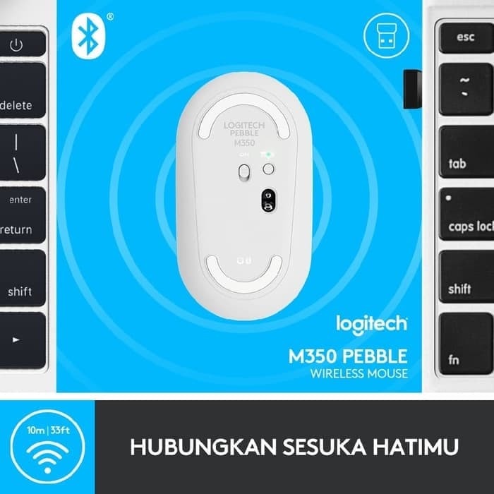 Mouse Wireless Bluetooth Logitech Peeble M350