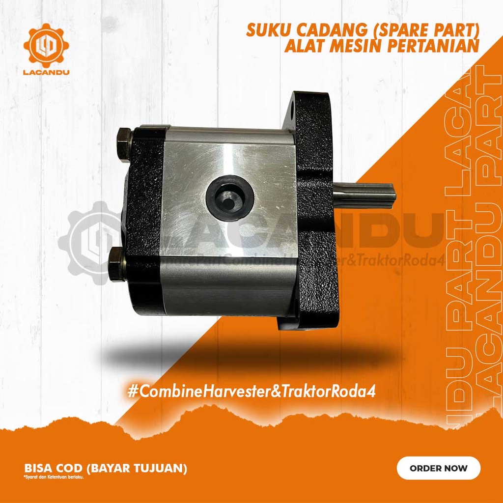 PUMP HYDRAULIC MAXXI / POMPA HIDRAULIK MAXXI / POMPA BOOM BAKET MAXXI CBN-F312 untuk COMBINE HARVEST