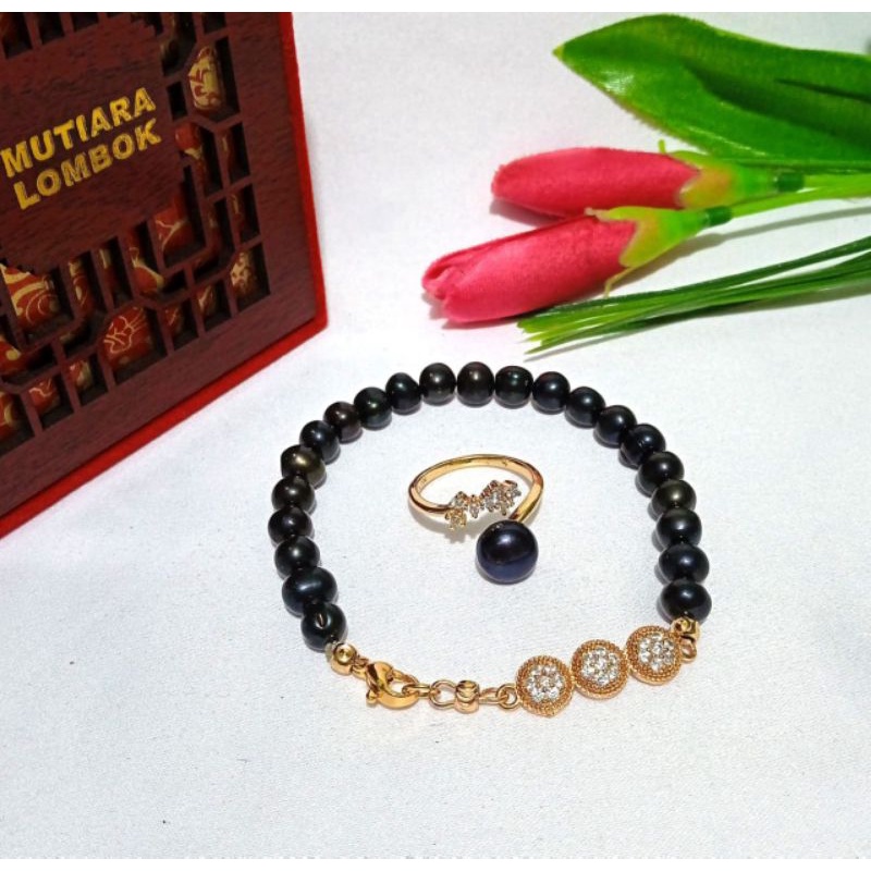 Gelang Mutiara lombok dan cincin