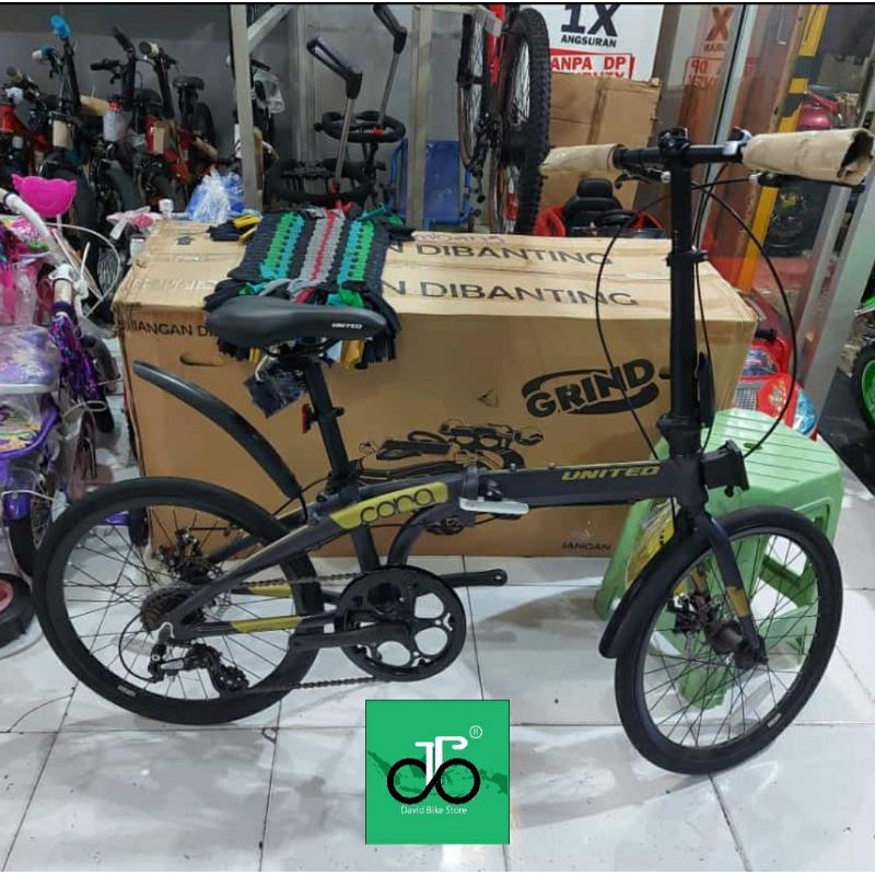 Sepeda Lipat 20" United Cora 7speed TERBARU