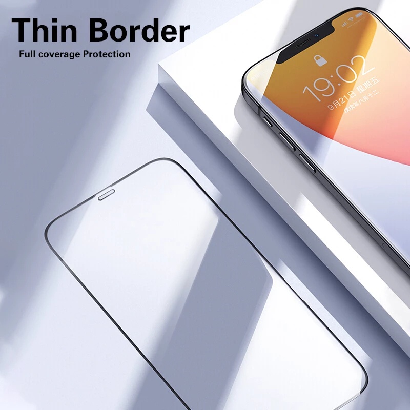 Hot Sale/Full Coverage 9H Invisible Dust proofs Tempered Glass Pelindung Layar Untuk Iphone13 12 Xs/X XR iPhone Xs Max iPhone 11 Pro Max