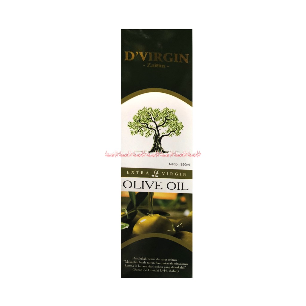 D'virgin Zaitun Extra Virgin Olive Oil 350ml Bisa Diminum Dan Untuk Kecantikan