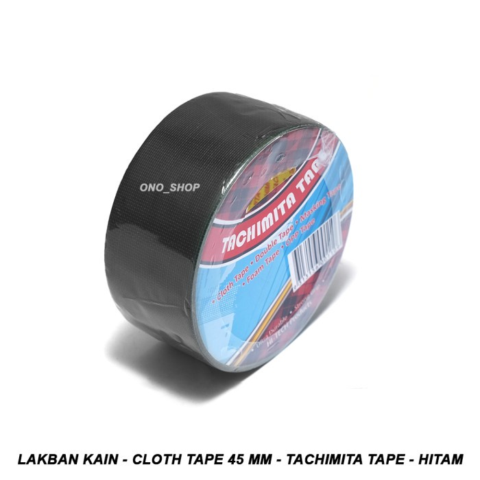 

Wow Lakban Kain - Cloth Tape 45 Mm - Tachimita Tape - Hitam Terlaris