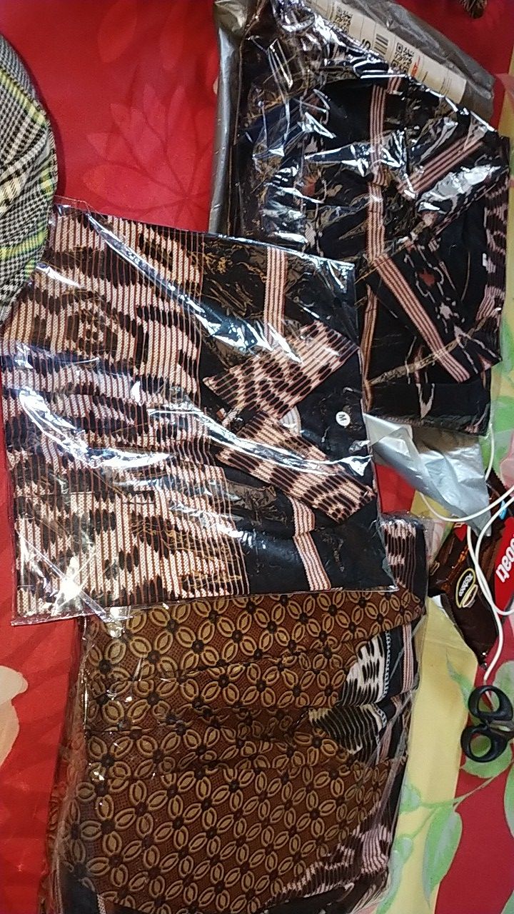 Batik Couple Keluarga Sania Ruffle Ori Ndoro Jowi Dnt Motif Songket Coklat
