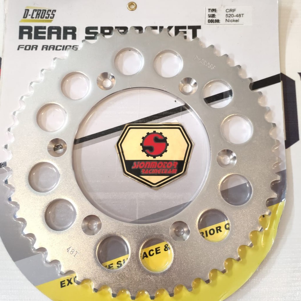 Gir Gear Belakang / Rear Sprocket 520 Honda CRF 150 520 -  48T D-Cross Nickel-3