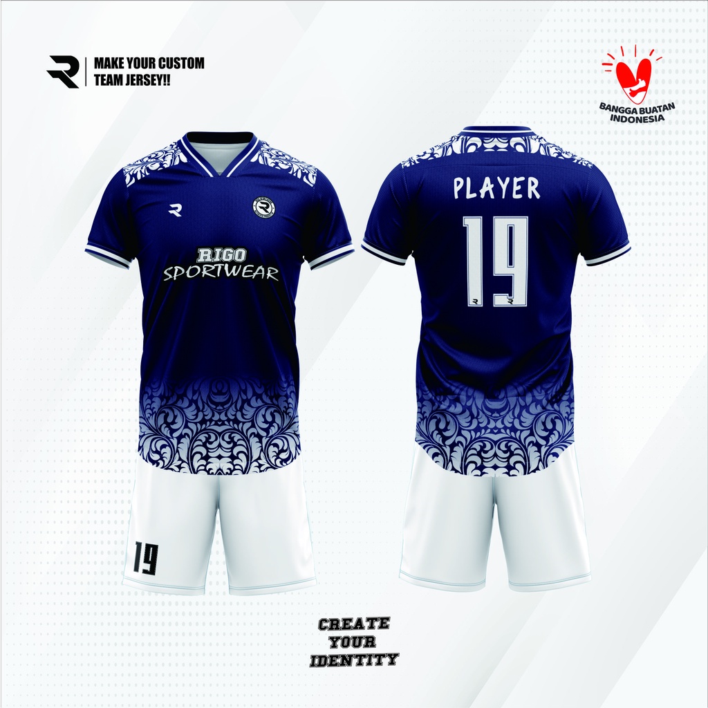 JERSEY FUTSAL SETELAN BAJU BOLA FULL PRINTING FREE DESAIN