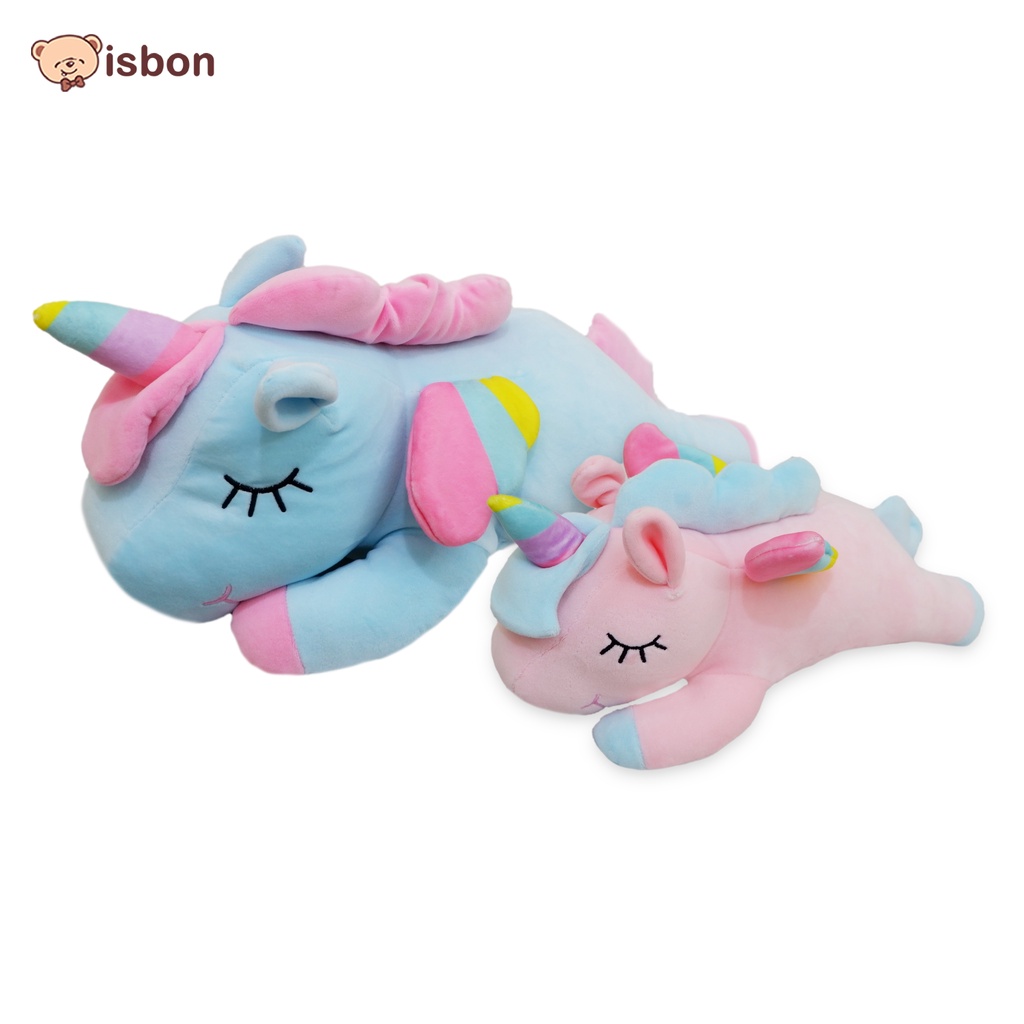 Boneka kuda pony unicorn LY RAINBOW UNICORN 43cm guling anak istana boneka halus lembut