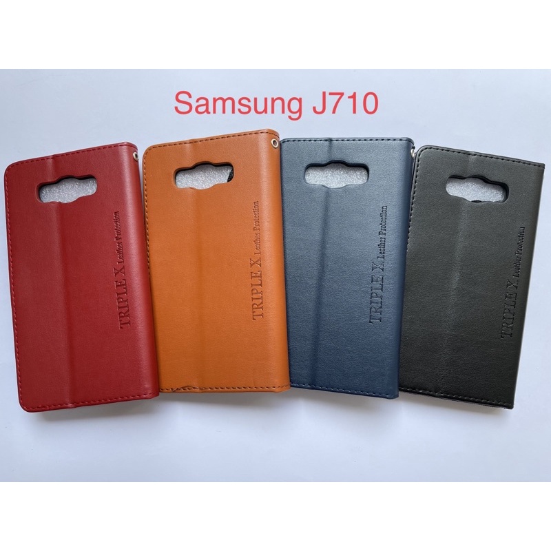 Leather Wallet Flip New Samsung J710