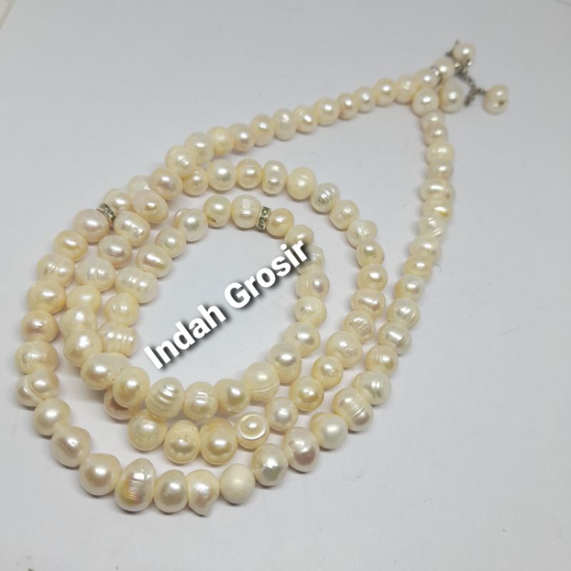 TASBIH MUTIARA 99BUTIR 8MM ASLI ORIGINAL