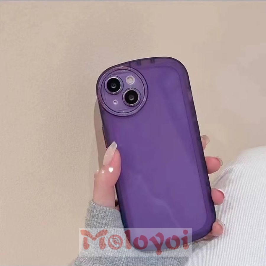 Soft Case TPU Transparan Warna Permen Polos Untuk IPhone XR 11 13 7 8 6 6s Plus X XS SE 2020