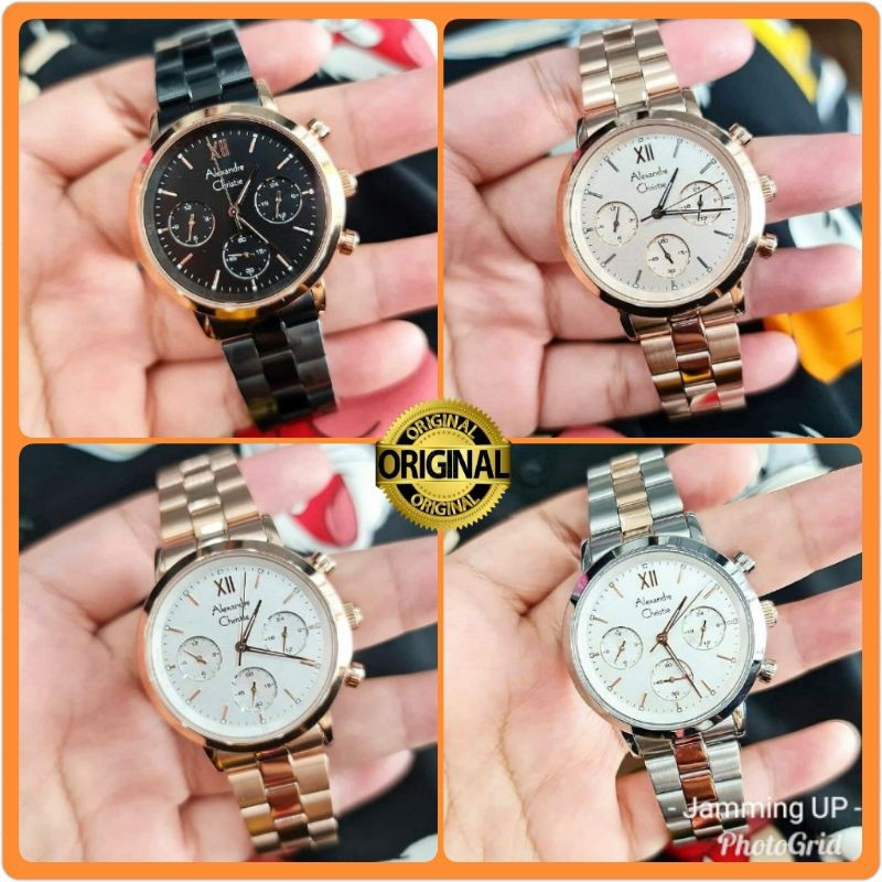 Jam Alexander Christie Wanita Original AC 2901 Stainless Steel Garansi Resmi Alexandre Christie