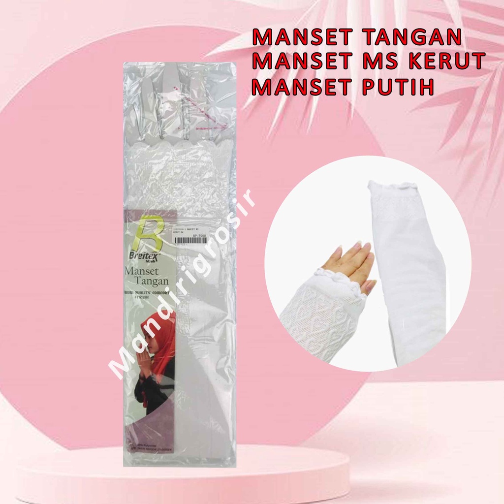 1 Pasang Manset * Manset Tangan Ms * Manset Umroh * Manset Jempol * Manset Kerut