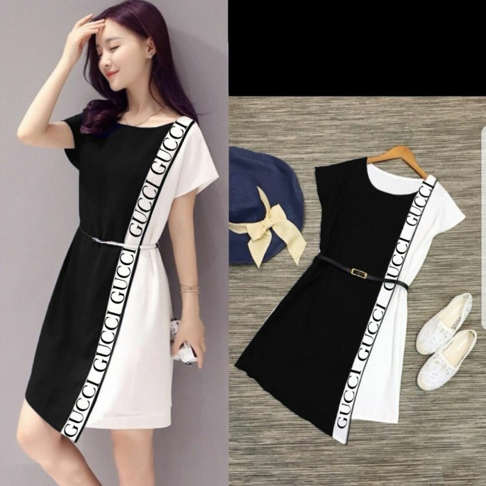 Dress KOREAN STYLE DRESS LUCINTA DRESS BESTSELLER FASHION TRENDY TERBARU MC DRESS REMAJA TERBARU