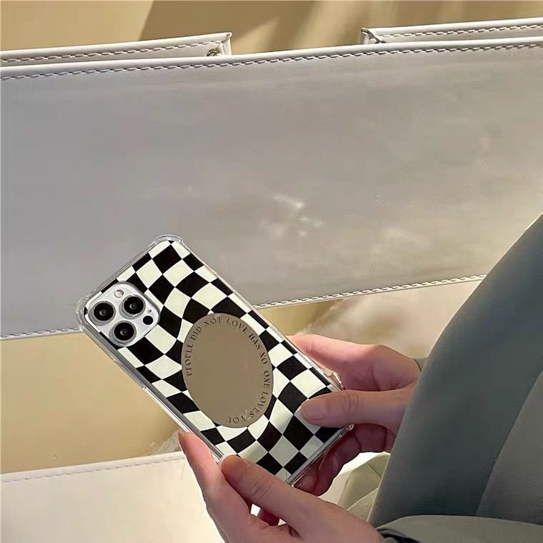 [TPC] Mirror Phone Case GRID OVAL IPHONE 6 6S 7 8 PLUS X XS MAX XR 11 12 13 PRO MAX Casing Cermin HP IP027