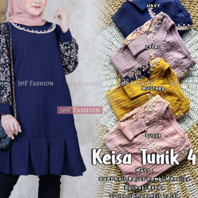 3.3 TERLARIS Tunik Kaos Rajut Jumbo Import Kombi Monalisa Oskar Vincent Mayra Revi Kava 4 Khansa Kei