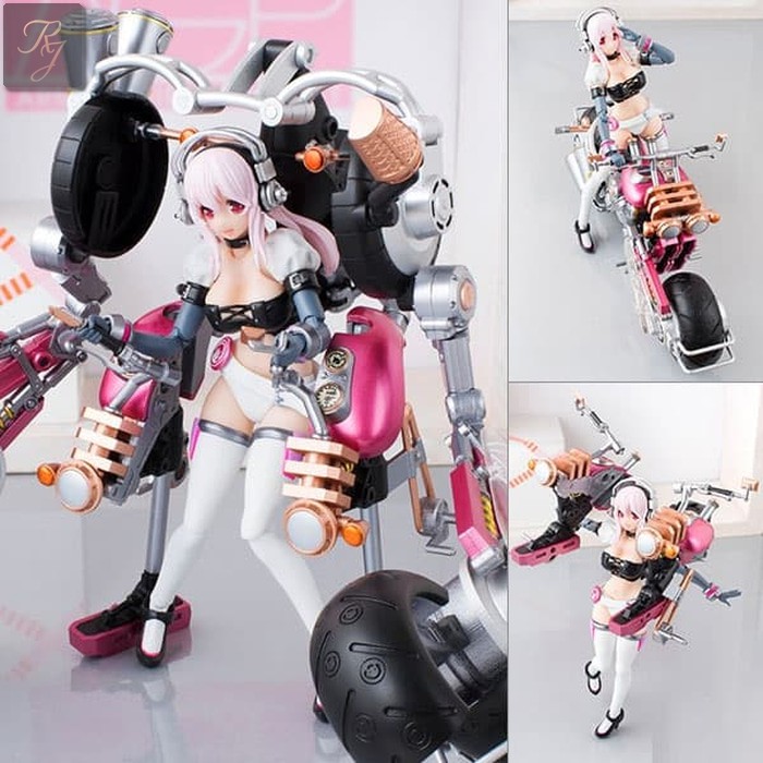 [ORI] Action Figure: AGP Super Sonico with Super Bike Robot (10th Anniversary)