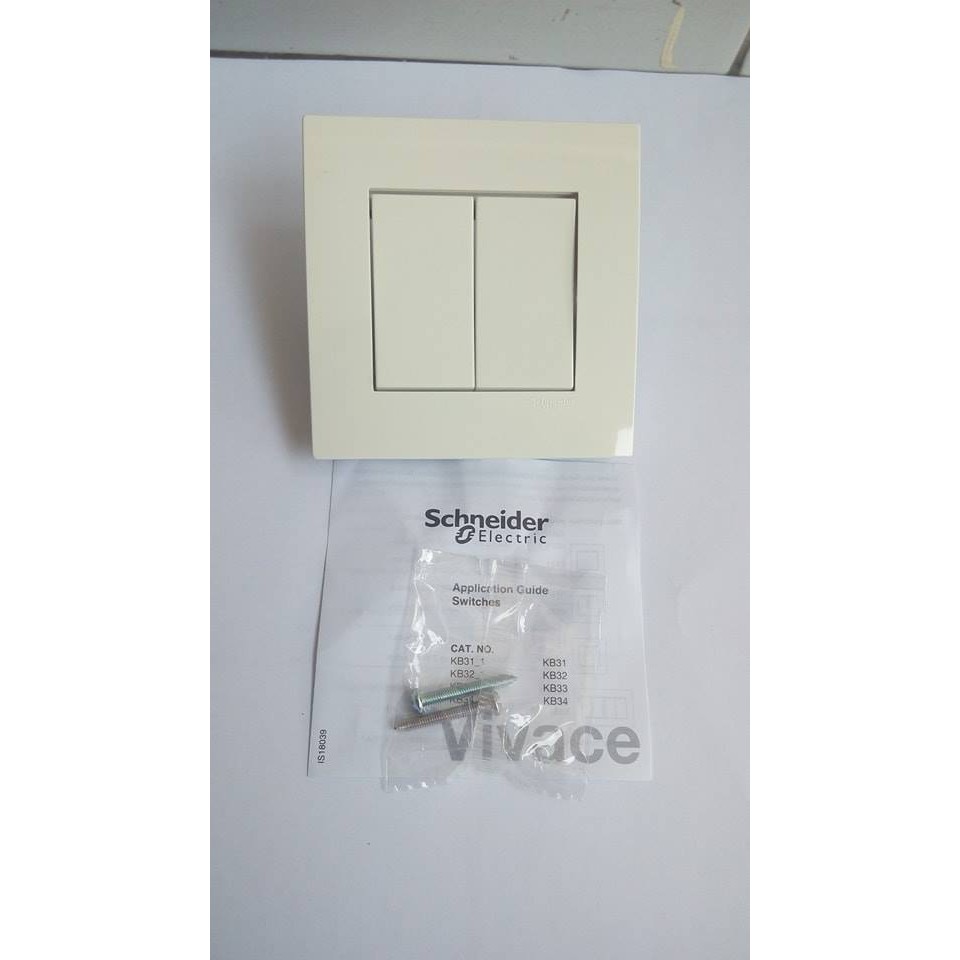 saklar seri 2 gang schneider  one way