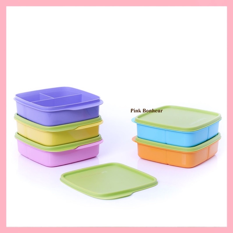 Tupperware Lolly Tup Lunch Box Original 550ml Tempat Makan Sekat Plastik Asli 550 ml