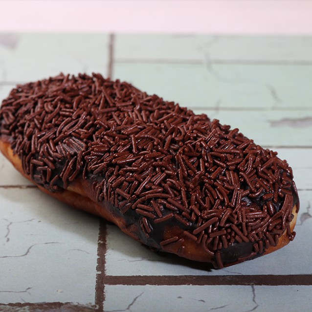 

Donat Long Coklat Meses (roti) / Murah dan Enak