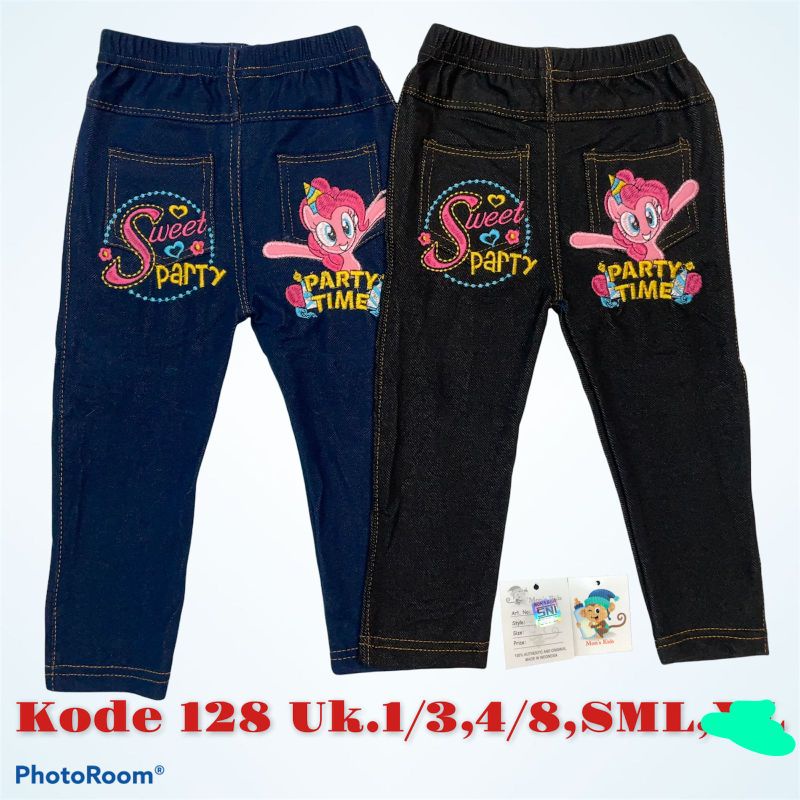 Legging Hitam polos anak perempuan 3 4 5 th celana panjang bahan adem bagus stretch